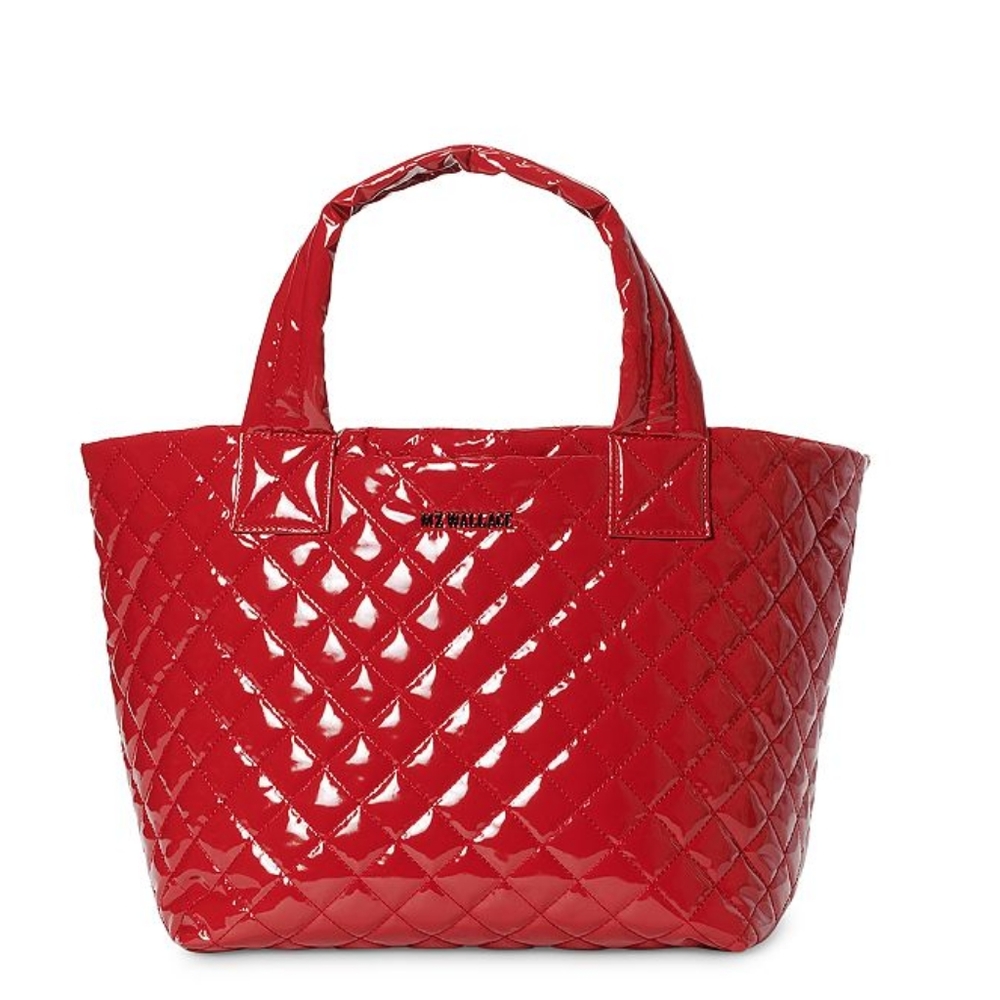 NWT MZ Wallace Small Metro Deluxe Tote and Crossbody Bag, Rouge Laquar